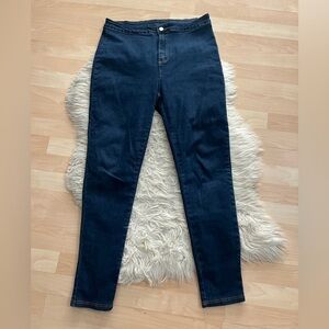 SHEIN Dark Rinse Curve Skinny Jeans 1XL